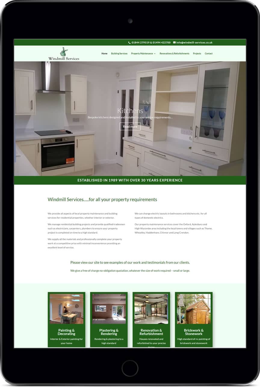 Property Services website design company