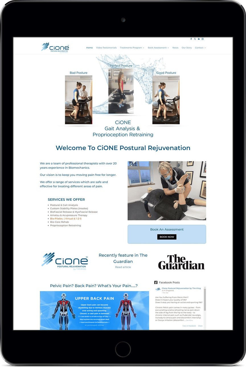 Healthcare website design with search engine optimisation