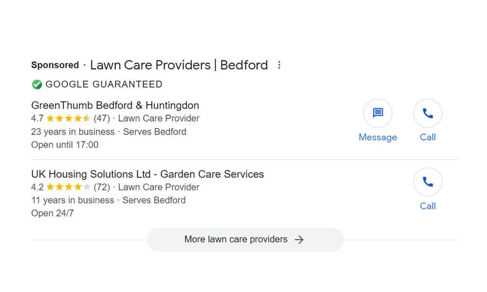 Google Local Service Ads for trades in Oxfordshire